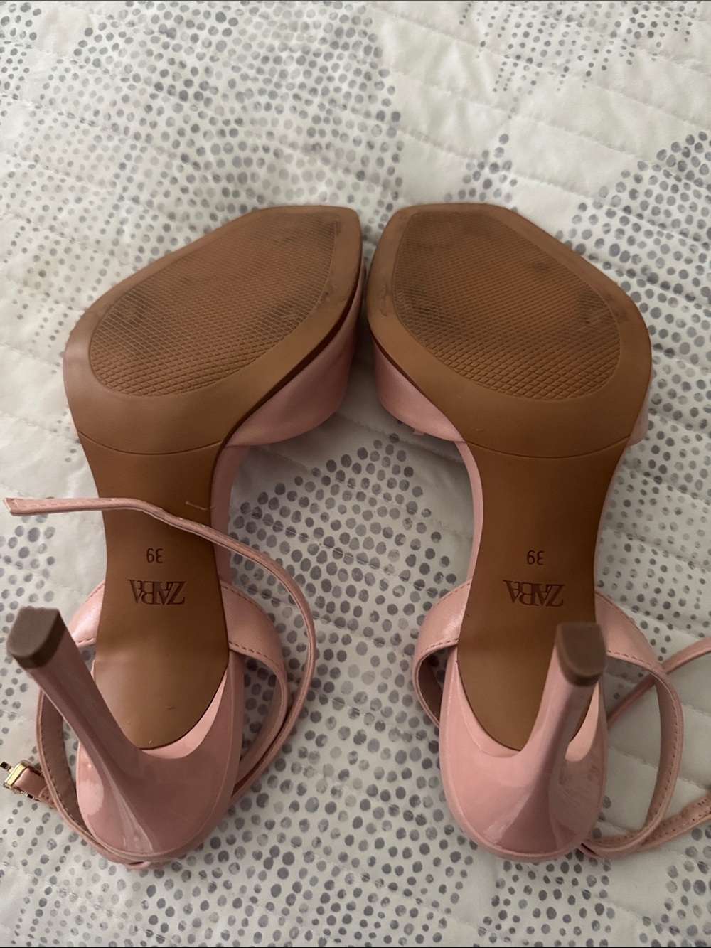Zara Elegant Pink High Heel Sandals - Picture 11 of 12
